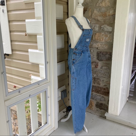 RARE 97 vintage Levi’s overalls 977 seersucker stripe small - Picture 6 of 16